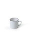Hermia Juego de tazas de café de gres Blanco mate